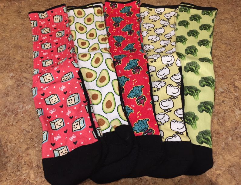 Everything Vegan Printed Socks